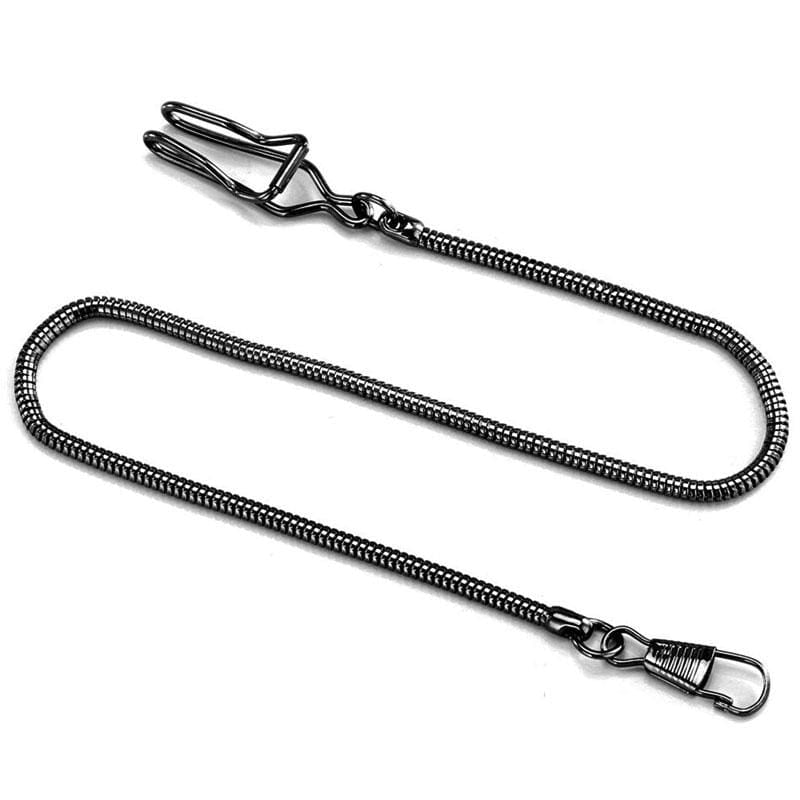 Chaîne De Montre De Poche Gousset Vintage En Acier - Adulte Unisexe - Bon état